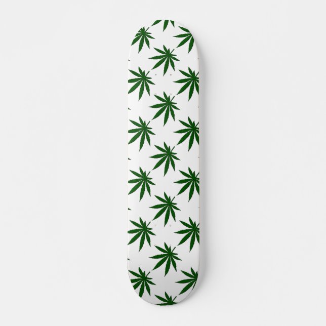 Weed Leaf Skateboard Deck (Front)