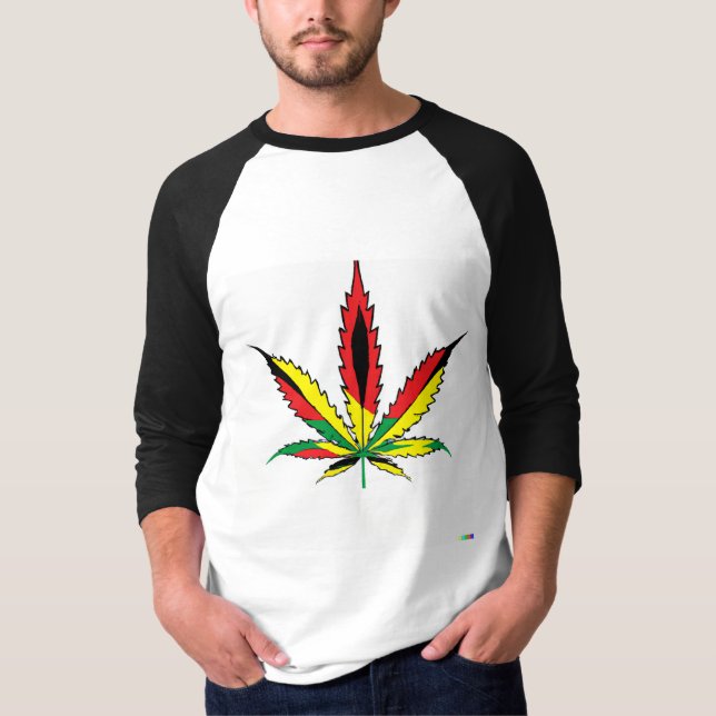 weed leaf tee-shirt  T-Shirt (Front)
