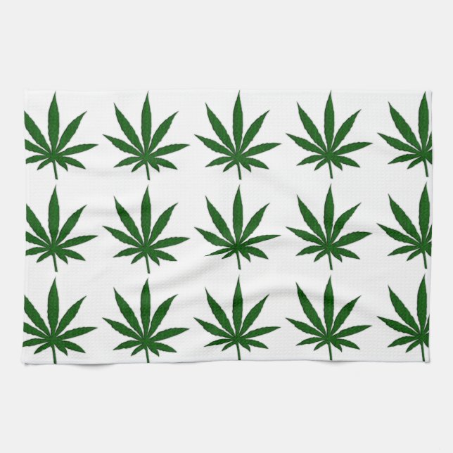Weed Leaf Towel (Horizontal)