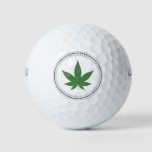 Weed Leaf Tree Swirl Trim Personalized Golf Balls at Zazzle