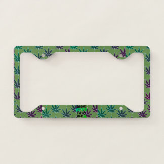 Weed license plate frame