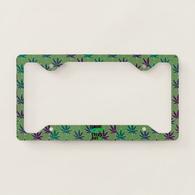 Weed license plate license plate frame (Front)