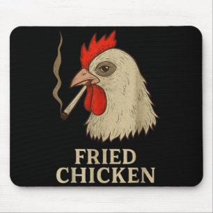 Weed Meme Funny Fried Chicken Smoking Mouse Pad