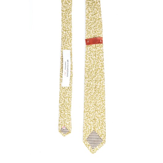 Weed of the Sea Floral Vine Woven Necktie (Back)