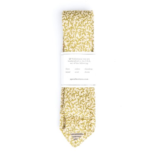 Weed of the Sea Floral Vine Woven Necktie (Back)