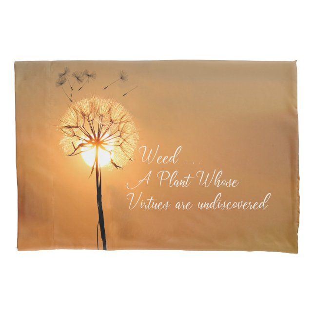 WEED plant of  undiscovered virtue Pillow Case (Front)