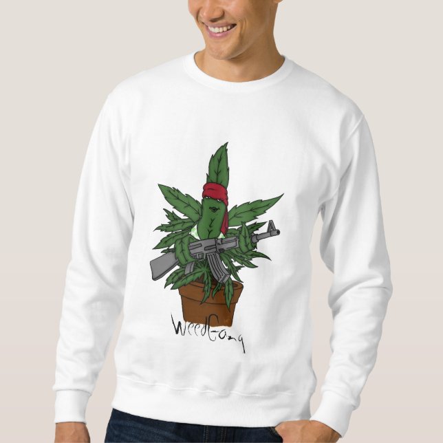 Weed plant sweatshirt by WeedGang (Front)