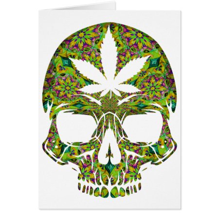 Weed Skull Skeleton Head