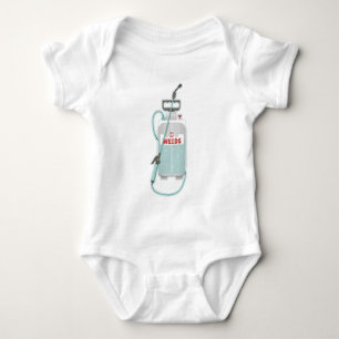 weed spray garden maintenance baby bodysuit