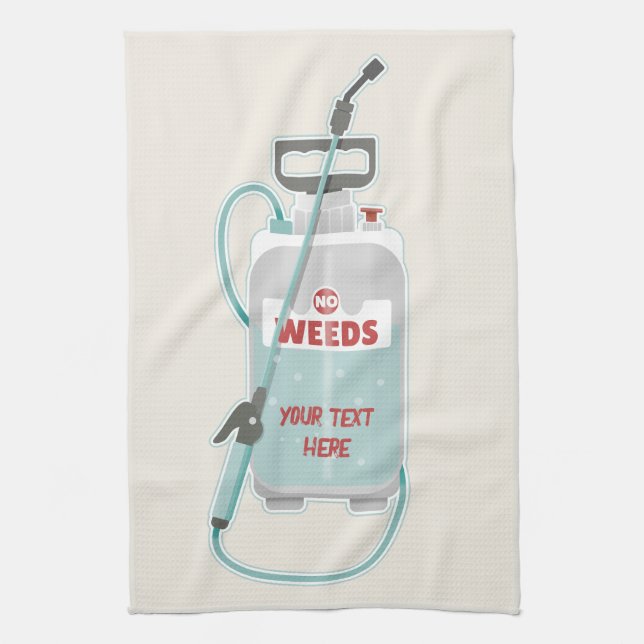 Weed spray garden maintenance kitchen towel (Vertical)