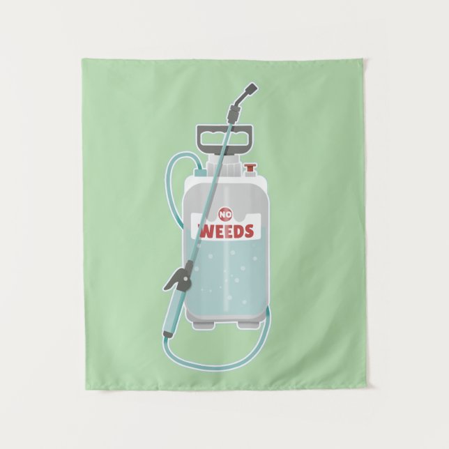 weed spray garden maintenance tapestry (Front)