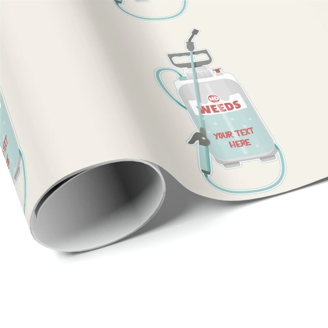 Weed spray garden maintenance wrapping paper (Roll Corner)