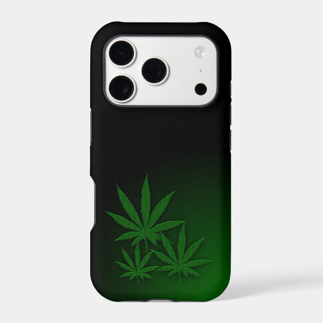 Weed Triple Leaf Iphone Case (Back)