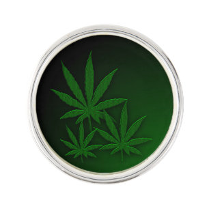 Weed Triple Leaf Lapel Pin