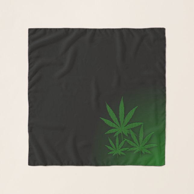 Weed Triple Leaf Scarf (Front)