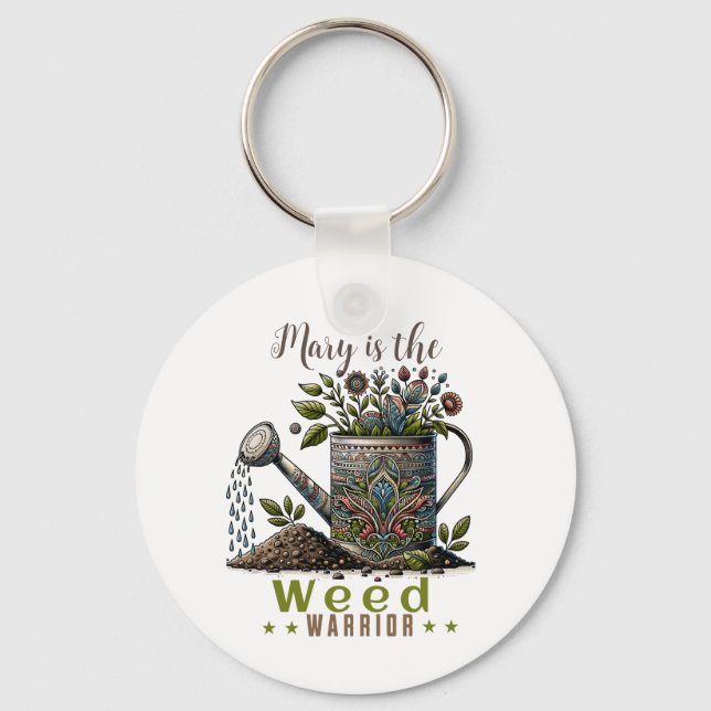 Weed Warrior Keychain (Front)