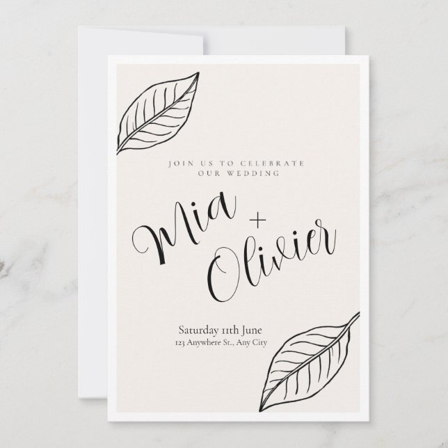 Weeding invitation  (Front)