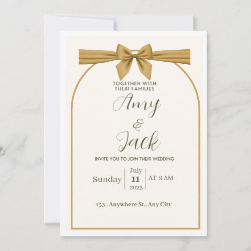 Weeding invitation