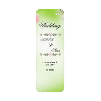 WEEDING INVITATION LABEL