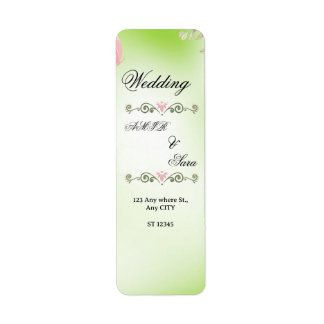 WEEDING INVITATION LABEL