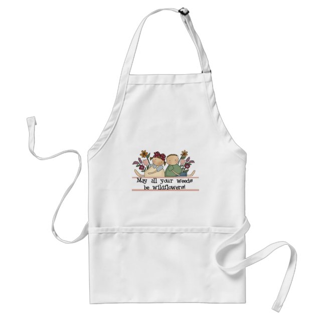 Weeds Be Wildflowers Adult Apron (Front)