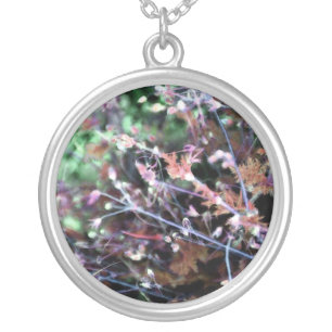 Weeds in Red and Green Necklace