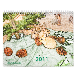 Weedscapes Bunny 2011 Calendar