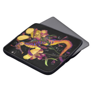 Weedy Seadragon with Orchids Laptop Sleeve