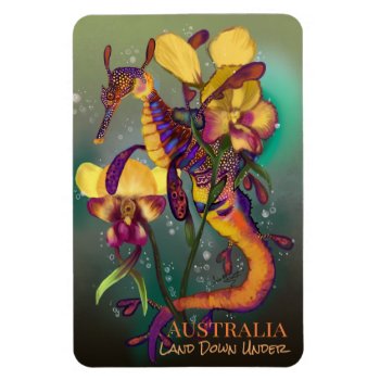 Weedy Seadragon With Orchids Magnet by Shadowind_ErinCooper at Zazzle