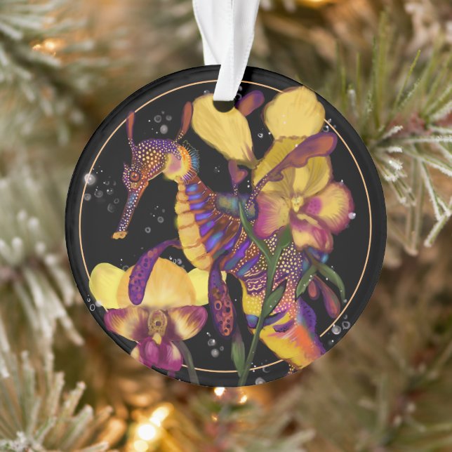Weedy Seadragon with Orchids Ornament (Tree)