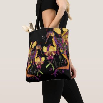 Weedy Seadragon With Orchids Tote Bag by Shadowind_ErinCooper at Zazzle