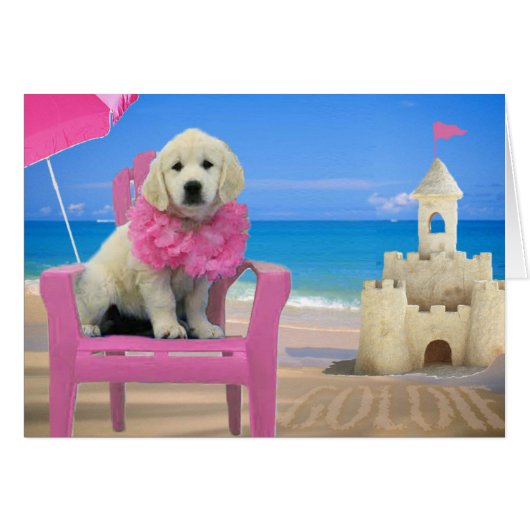 Week 8 - Beach Goldie Cards (Front Horizontal)
