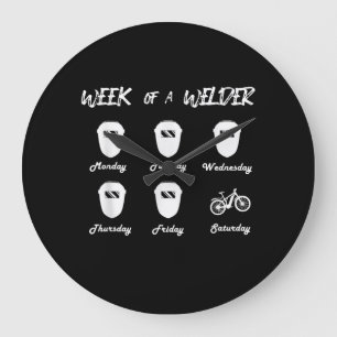 Week of a Bicycle Welder Cycling Locksmith Welding Large Clock
