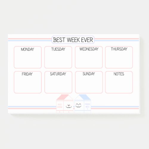 WEEK PLANNER _ IN GOOD COMPANY POST_IT NOTES