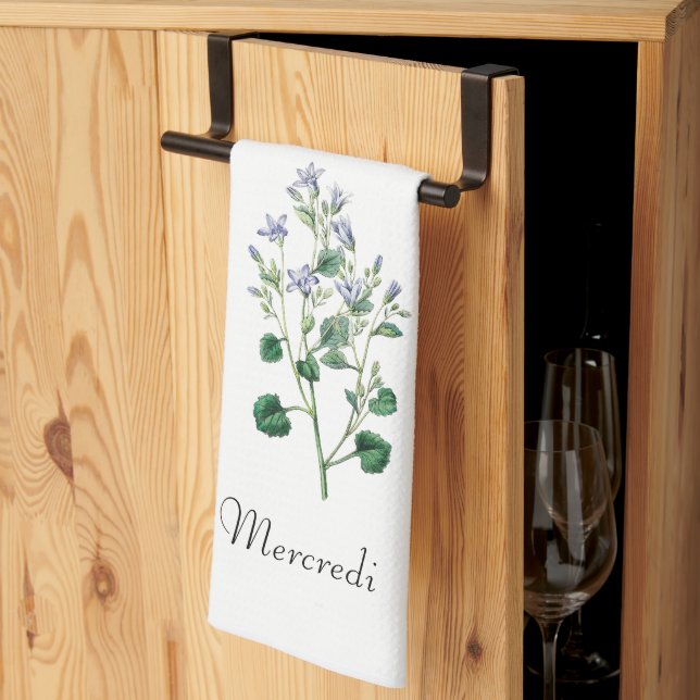 *Weekdays FR2.3MER (Mercredi) - Kitchen Towel (Thirds Fold)