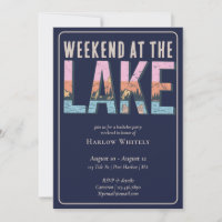 Weekend at The Lake Nautical Bachelor Party