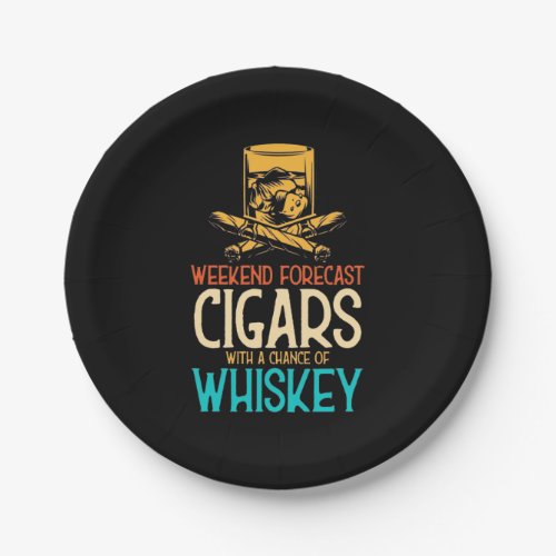 Weekend Cigars With A Chance Of Whiskey Paper Plates
