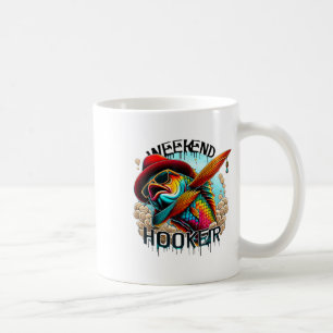 Weekend Colorful Fishing Funny Fishing Coffee Mug