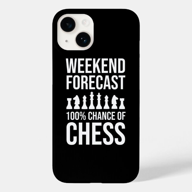 Weekend Forecast - 100% Chance of Chess Case-Mate iPhone Case (Back)