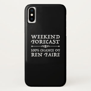 Weekend Forecast - 100% Chance of Ren Faire iPhone X Case