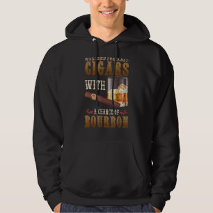 Weekend Forecast Cigars And Bourbon Scotch Whiskey Hoodie