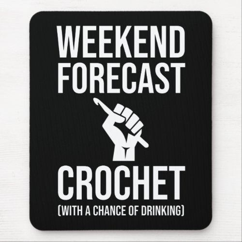 Weekend Forecast _ Crochet Mouse Pad