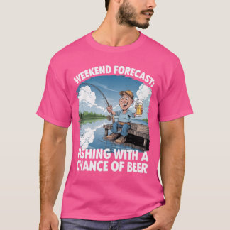 Weekend Forecast: Fishing & Beer - Relaxed Angler T-Shirt
