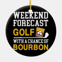 Weekend Forecast Golf with a Chance of Beer - Custom Golf Engraved