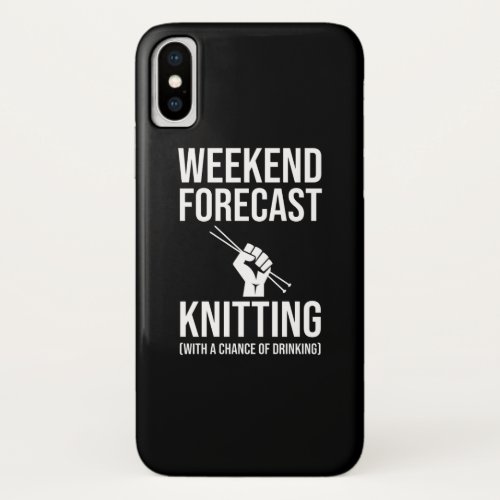 Weekend Forecast _ Knitting iPhone X Case
