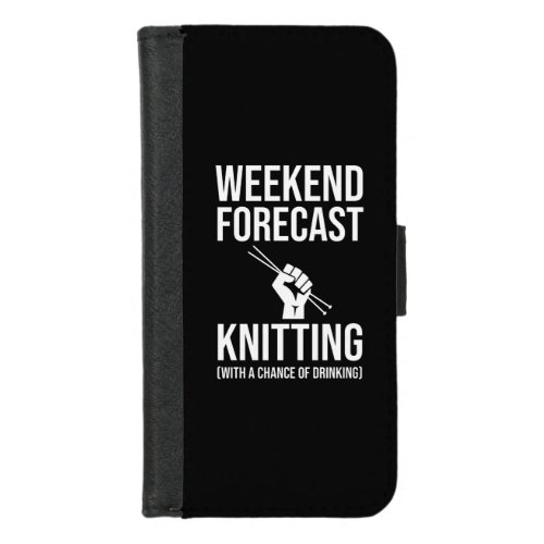 Weekend Forecast _ Knitting iPhone 87 Wallet Case