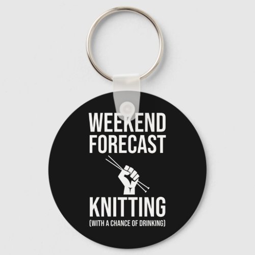 Weekend Forecast _ Knitting Keychain