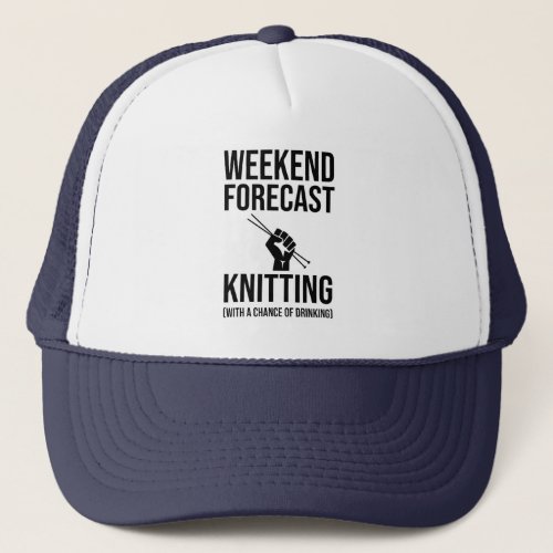 Weekend Forecast _ Knitting Trucker Hat