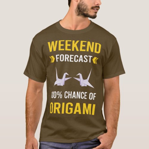Weekend Forecast Origami T_Shirt