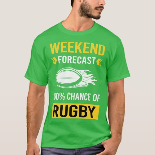 Weekend Forecast Rugby T_Shirt